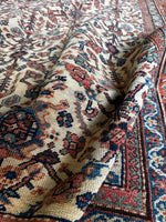 large vintage handwoven rug