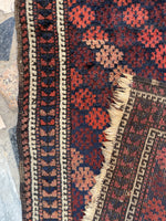 2x3 Antique Baluch Rug #3421