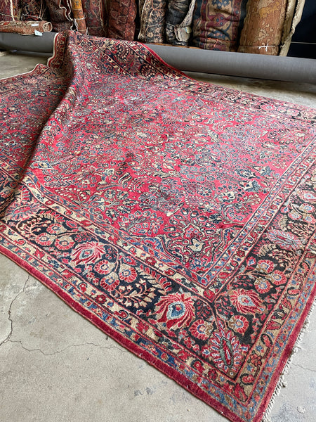 9x12 Persian Sarouk Rug #3344
