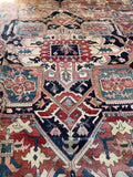 14x20 Antique Persian Heriz Serapi Rug / 13'5 x 19'5 Serapi Rug #3338