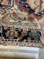 14x20 Antique Persian Heriz Serapi Rug / 13'5 x 19'5 Serapi Rug #3338