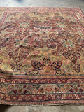 Large Square Persian Rug / 9x9 Antique Persian Lavar Rug #3591ML