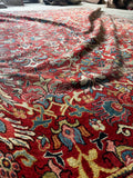 Large Persian Vintage Rug / Antique Persian Mahal 9'5 x 12'4 Rug #3653