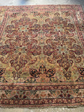 Large Square Persian Rug / 9x9 Antique Persian Lavar Rug #3591ML