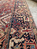 Antique Persian Heriz Rug / 7'9 x 11'5 Heriz Rug #3354
