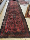 Wide and Long Antique Persian Runner / 4'3 x 15'8 Persian Rug Runner #3674ML