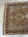 Antique Neutral Persian Rug / 5'5 x 8'3 Rug #3566