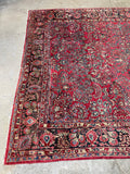 9x12 Persian Sarouk Rug #3344