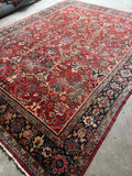 Large Persian Vintage Rug / Antique Persian Mahal 9'5 x 12'4 Rug #3653