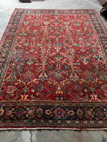 Large Persian Vintage Rug / Antique Persian Mahal 9'5 x 12'4 Rug #3653