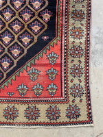 4x6 Coral Persian Kurdish Rug #3360