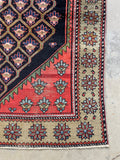 4x6 Coral Persian Kurdish Rug #3360