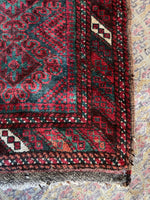 Small Vintage Rug / Handwoven Tribal Scatter Rug 2' x 2'10 Rug #3393