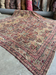 Large Square Persian Rug / 9x9 Antique Persian Lavar Rug #3591ML