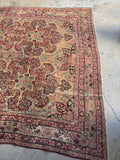 Large Square Persian Rug / 9x9 Antique Persian Lavar Rug #3591ML