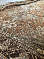 Antique Neutral Persian Rug / 5'5 x 8'3 Rug #3566