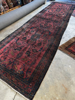 Wide and Long Antique Persian Runner / 4'3 x 15'8 Persian Rug Runner #3674ML