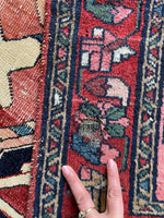 3x6 Persian Hot Pink Persian Malayer Rug #3339