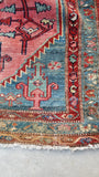 6’1 x 7’10 Antique Persian Mission Malayer - Blue Parakeet Rugs