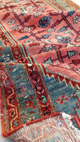 6’1 x 7’10 Antique Persian Mission Malayer - Blue Parakeet Rugs