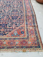 5'3 x 6'9 Indigo Blue Antique Rug #15081 - Blue Parakeet Rugs