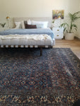 7’9 x 10’9 Antique Persian Mahal Rug - Blue Parakeet Rugs