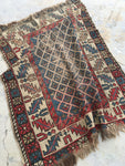 3'6 x 5'2 Antique Caucasian Rug - Blue Parakeet Rugs