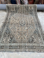 5'6 x 8'4 Antique Persian Shiraz Rug #2755 - Blue Parakeet Rugs