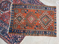 2'9 x 4'2 Antique Persian Heriz Rug #2832