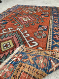 2'9 x 4'2 Antique Persian Heriz Rug #2832