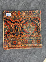 Antique Persian rug pillow