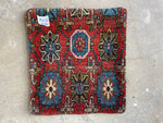 Antique Persian rug pillow