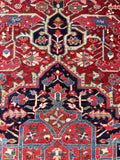 9'7 x 13'8 Antique oversize tribal rug #2090 / 10x14 Vintage Rug - Blue Parakeet Rugs