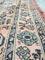 13'10 x 13'10 Antique Turkish Oushak Rug - Blue Parakeet Rugs