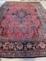 11' x 15'5 Antique Palatial Persian rug #2652ML - Blue Parakeet Rugs