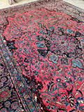 11' x 15'5 Antique Palatial Persian rug #2652ML - Blue Parakeet Rugs