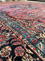 11' x 15'5 Antique Palatial Persian rug #2652ML - Blue Parakeet Rugs