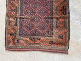 3x5 Antique Nomadic Baluch rug #674 - Blue Parakeet Rugs