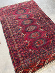 3'6 x 5'2 Antique Turkoman Rug #2476