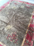 6'1 x 9'1 antique Chinese Rug / 6x9 Rug / Large vintage rug (#1116) - Blue Parakeet Rugs