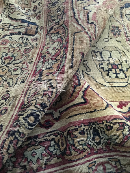 8'5 x 12'8 Persian Kerman rug / large vintage rug / 9x13 rug - Blue ...