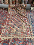 4'3 x 8'6 Antique Love Worn Caucasian Rug #2819