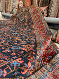 8’4 x 11’4 Antique Persian Navy Blue Heriz rug #2675 - Blue Parakeet Rugs