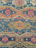 6'4 x 8'6 Antique Soumak flat weave rug (#974T) - Blue Parakeet Rugs