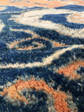 7'4 x 8'2 Vintage Heriz Rug (#803) - Blue Parakeet Rugs