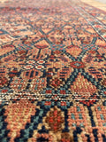 3'8 x 19'7 Antique camel hair runner #2001 / 4x20 Vintage runner - Blue Parakeet Rugs