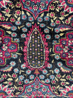 8’ x 11’5 Antique Persian Tehran Rug #2724-AL / Large Vintage Rug - Blue Parakeet Rugs