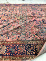 10'2 x 13'5 Antique Persian pink Mahal Rug (#593) - Blue Parakeet Rugs