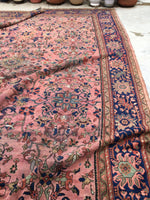 10'2 x 13'5 Antique Persian pink Mahal Rug (#593) - Blue Parakeet Rugs