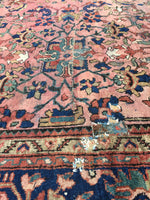 10'2 x 13'5 Antique Persian pink Mahal Rug (#593) - Blue Parakeet Rugs